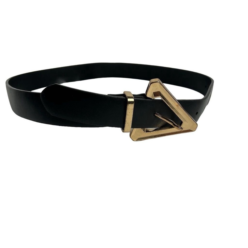 ASOS DESIGN Women's Black Triangle Buckle Belt XS Chic Fashion Accessory‎